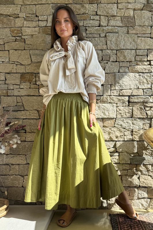 Paloma Ripley Skirt Olive